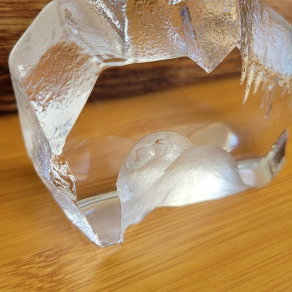 Vintage Mats Jonasson Art Glass Baby Seal - Picture 4 of 7